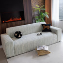 High Stretch Couch Slipcover with Abstract Stripe, Washable Non-Slip Cover for Dogs by Slipcover KAS™