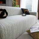 High Stretch Couch Slipcover with Abstract Stripe, Washable Non-Slip Cover for Dogs by Slipcover KAS™