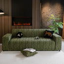 High Stretch Couch Slipcover with Abstract Stripe, Washable Non-Slip Cover for Dogs by Slipcover KAS™