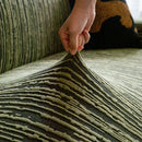 High Stretch Couch Slipcover with Abstract Stripe, Washable Non-Slip Cover for Dogs by Slipcover KAS™