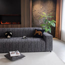 High Stretch Couch Slipcover with Abstract Stripe, Washable Non-Slip Cover for Dogs by Slipcover KAS™