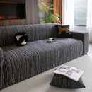 High Stretch Couch Slipcover with Abstract Stripe, Washable Non-Slip Cover for Dogs by Slipcover KAS™