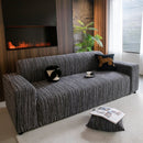 High Stretch Couch Slipcover with Abstract Stripe, Washable Non-Slip Cover for Dogs by Slipcover KAS™