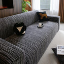High Stretch Couch Slipcover with Abstract Stripe, Washable Non-Slip Cover for Dogs by Slipcover KAS™