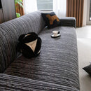 High Stretch Couch Slipcover with Abstract Stripe, Washable Non-Slip Cover for Dogs by Slipcover KAS™