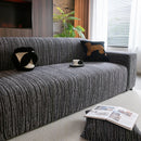 High Stretch Couch Slipcover with Abstract Stripe, Washable Non-Slip Cover for Dogs by Slipcover KAS™