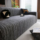 High Stretch Couch Slipcover with Abstract Stripe, Washable Non-Slip Cover for Dogs by Slipcover KAS™