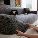 High Stretch Couch Slipcover with Abstract Stripe, Washable Non-Slip Cover for Dogs by Slipcover KAS™
