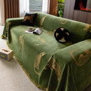 Leopard Sofa Cover Blanket Stylish Furniture Protector Throw for Couches & Loveseats
