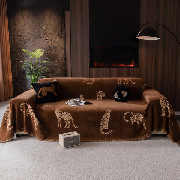 Leopard Sofa Cover Blanket Stylish Furniture Protector Throw for Couches & Loveseats, photo 2 of 135