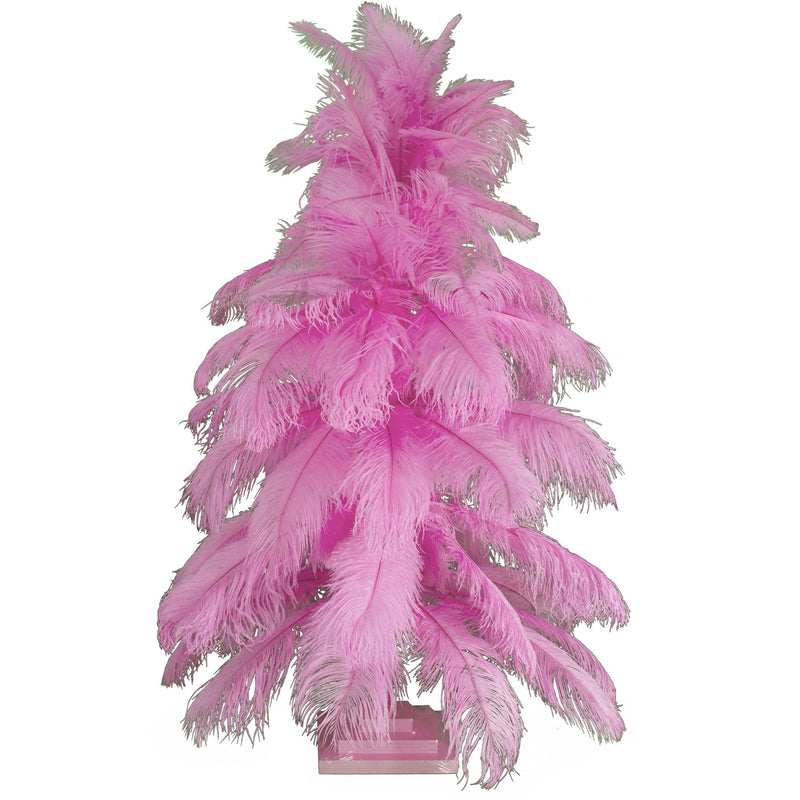 Pink Ostrich Feather Tree