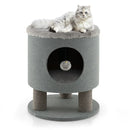 3-in-1 Cat Condo Stool Kitty Bed with Scratching Posts and Plush Ball Toy by LJGDeals