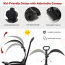 3-In-1 Ride on Push Car Mercedes Benz G350 Stroller Sliding Car with Canopy by LJGDeals
