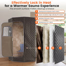 3L Portable Steam Sauna for Home Fast-Heat with 9-Level Remote Control and Folding Chair by DirectDeals