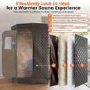3L Portable Steam Sauna for Home Fast-Heat with 9-Level Remote Control and Folding Chair by LJGDeals