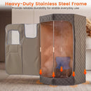 3L Portable Steam Sauna for Home Fast-Heat with 9-Level Remote Control and Folding Chair by LJGDeals