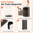3L Portable Steam Sauna for Home Fast-Heat with 9-Level Remote Control and Folding Chair by LJGDeals