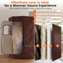 3L Portable Steam Sauna for Home Fast-Heat with 9-Level Remote Control and Folding Chair by LJGDeals