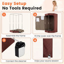 3L Portable Steam Sauna for Home Fast-Heat with 9-Level Remote Control and Folding Chair by LJGDeals