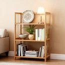 Tall Bamboo Bookshelf – Adjustable Shelves, Narrow Freestanding Storage Rack by 2Dropme