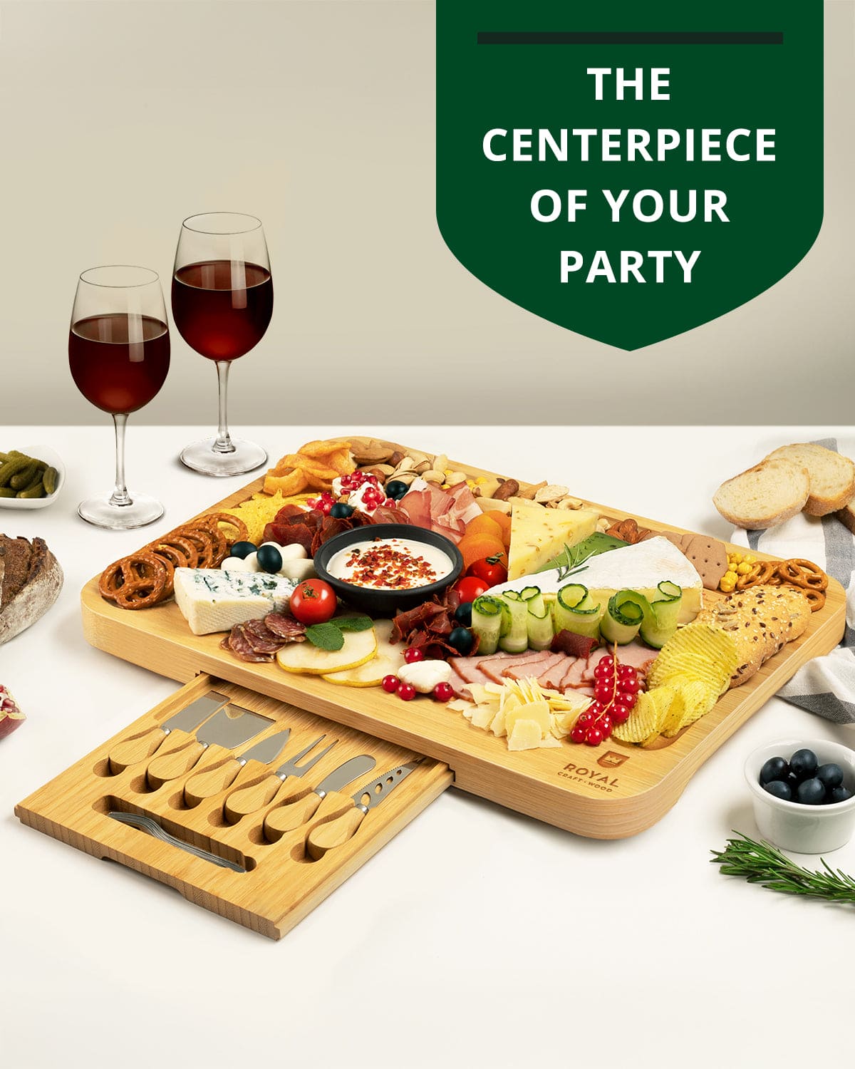 Cheese Board XXL with Cutlery Set, photo 3 of 8