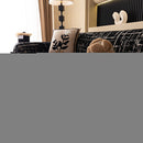 Modern Couch Protector Blanket Woven Chenille Sofa Cover Throw with Artistic Grid