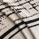 Modern Couch Protector Blanket Woven Chenille Sofa Cover Throw with Artistic Grid