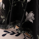 Luxury Thickened Sofa Throw Cover, Decorative Cozy Floral Jacquard Couch Cover Blanket