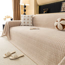 Jacquard Textured Couch Cover Throw, Soft Thick Decorative Slipcover for Couch
