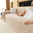 Jacquard Textured Couch Cover Throw, Soft Thick Decorative Slipcover for Couch