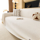 Jacquard Textured Couch Cover Throw, Soft Thick Decorative Slipcover for Couch