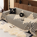 Jacquard Fleece Throw Blanket for Couch Plush Fuzzy Cozy Soft Blankets and Throws for Sofa