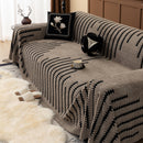 Jacquard Fleece Throw Blanket for Couch Plush Fuzzy Cozy Soft Blankets and Throws for Sofa