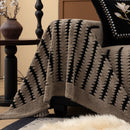 Jacquard Fleece Throw Blanket for Couch Plush Fuzzy Cozy Soft Blankets and Throws for Sofa