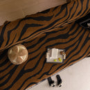 Zebra Striped Chenille Throw Sofa Cover Full-Cover Decorative Furniture Slipcover
