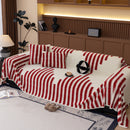 Jacquard Fleece Throw Blanket for Couch Plush Fuzzy Cozy Soft Blankets and Throws for Sofa