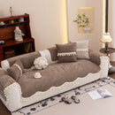 Chenille Sofa Cover Towel – Non-Slip, Washable Pets Couch Protector with Tassels