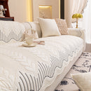 3D Quilted Thick Cotton Sofa Cover Non-Slip Couch Throw for Fabric & Leather Sofas