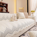 3D Quilted Thick Cotton Sofa Cover Non-Slip Couch Throw for Fabric & Leather Sofas