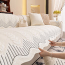 3D Quilted Thick Cotton Sofa Cover Non-Slip Couch Throw for Fabric & Leather Sofas