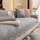 3D Quilted Thick Cotton Sofa Cover Non-Slip Couch Throw for Fabric & Leather Sofas