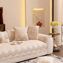 3D Quilted Thick Cotton Sofa Cover Non-Slip Couch Throw for Fabric & Leather Sofas