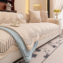 3D Quilted Thick Cotton Sofa Cover Non-Slip Couch Throw for Fabric & Leather Sofas