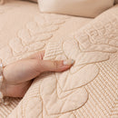 3D Quilted Thick Cotton Sofa Cover Non-Slip Couch Throw for Fabric & Leather Sofas