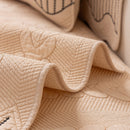 3D Quilted Thick Cotton Sofa Cover Non-Slip Couch Throw for Fabric & Leather Sofas