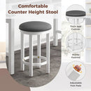 3-Piece Home Bar Set with 2 Upholstered Bar Stools Outlets and USB Ports by LJGDeals