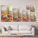 Southwestern Desert Landscape 3 Piece Canvas Prints, Painting, Minimalist Art, Decor, Wall Decor, Wallpaper, Midcentury Modern Western Decor