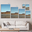 Historic Route 66 Photography 3 Piece Print, Framed Canvas Art, Blue Skies Over Arizona Route 66 Wall Decor, Wall Art