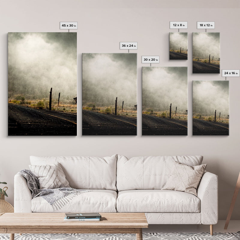 Abandoned Ghost Town, Wild America, 3 Piece Wall Art, Ready To Hang Canvas Print, Cool Living Room Wall Art Decor