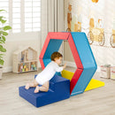 3-Piece Baby Foam Climbing Blocks Climb and Crawl Set with 100 Ocean Balls by LJGDeals